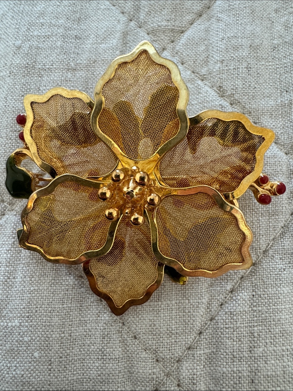 Kenneth Cole Poinsettia Brooch
